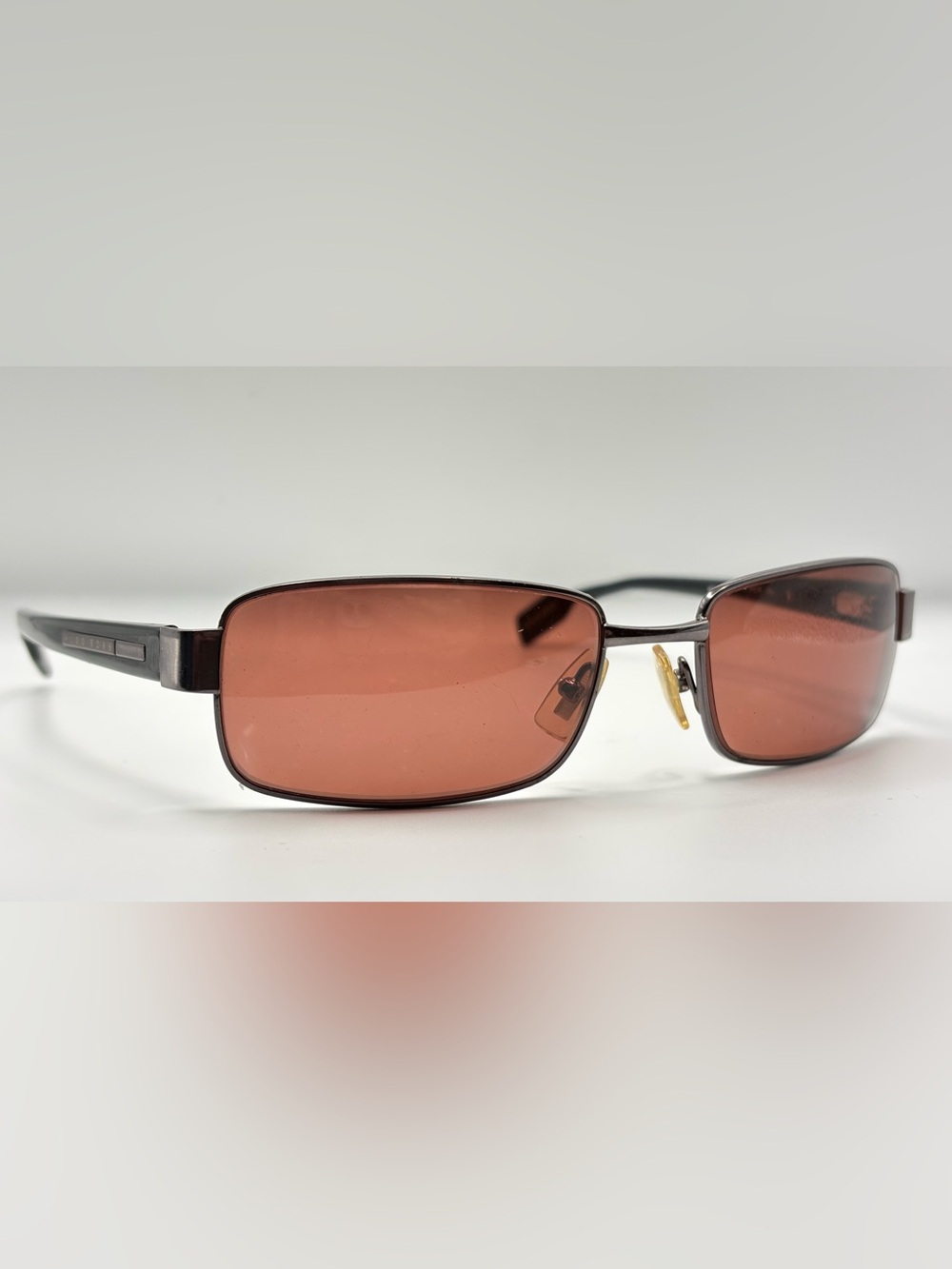 Hugo Boss 0321/S Gunmetal Oval Metal Sunglasses Frames Only
